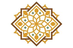 Delicate patterns inspired by Islamic geometric art vector