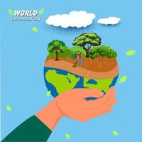 World Environment Day vector