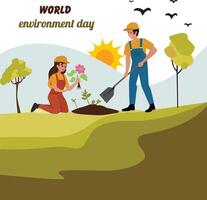 World Environment Day vector