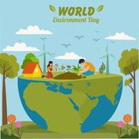 World Environment Day vector