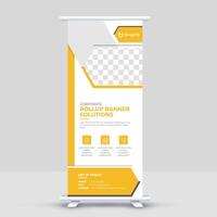 x banner mockup rollup banner design template vector