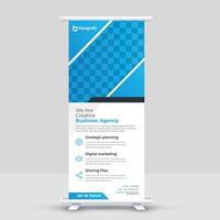 x banner mockup rollup banner design template vector