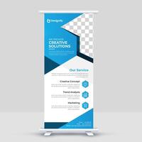 x banner mockup rollup banner design template vector