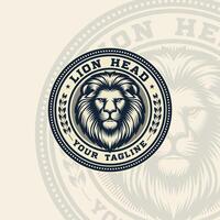 Lion head, logo template, design inspiration vector