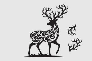 Deer illustration free download vector