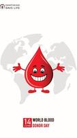 world blood donor day, social media post, world blood donor day Poster, vector