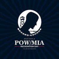 National POW MIA Recognition Day Background Illustration vector