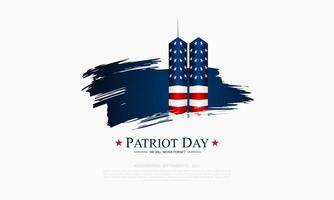 Patriot Day September 11th background illustration vector