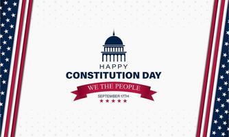 Happy Constitution and citizenship day United States Of America background illustration vector