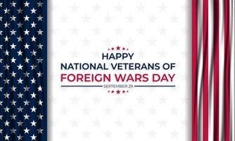 National Veterans Of Foreign Wars Day Background Illustration vector