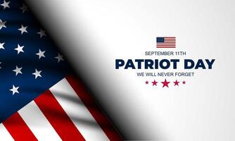 Patriot Day September 11th background illustration vector