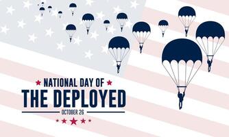 National Day Of The Deployed background illustration vector