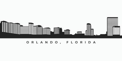 Orlando city skyline silhouette illustration vector