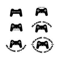 conjunto de gamepad íconos vector