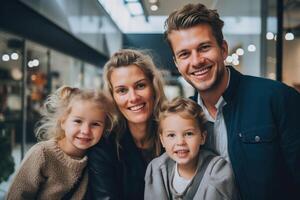 estilo de vida familia concepto, un hombre y un mujer son participación un bebé foto