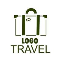 Suitcase travel bag logo. For travel and tourism vector