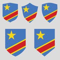 Set of Democratic Republic of the Congo vector