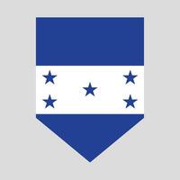 Honduras Flag in Shield Shape Frame vector