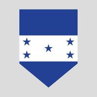 Honduras Flag in Shield Shape Frame vector