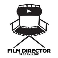 shooting film director logo vector