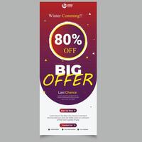 Corporate food roll up banner for Restaurant. food Roll up banner design green, food roll up banner template red, food roll up, illustration template vector