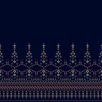 Pattern of Cross Stitch. Traditional clothes pattern Geometric ethnic textures. Design for indian fasion, Patola, Sari, Dupatta, Vyshyvanka, rushnyk, dupatta, Clothing. vector