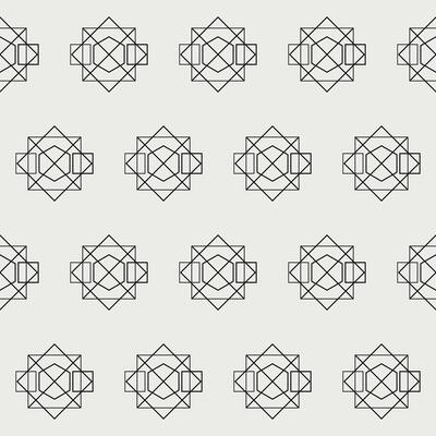 Seamless Graphic Monochrome Vintage Fabric Textile Wallpaper Wrapping Paper Swatch Template Pattern Background Design Decoration Artwork Print