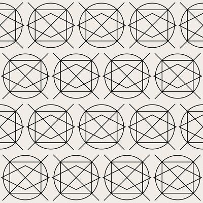 Seamless Graphic Monochrome Vintage Fabric Textile Wallpaper Wrapping Paper Swatch Template Pattern Background Design Decoration Artwork Print