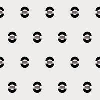 Seamless Graphic Monochrome Vintage Fabric Textile Wallpaper Wrapping Paper Swatch Template Pattern Background Design Decoration Artwork Print vector