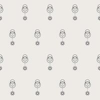 Seamless Graphic Monochrome Vintage Fabric Textile Wallpaper Wratting Paper Swatch Template Pattern Background Design Decoration Artwork Print vector