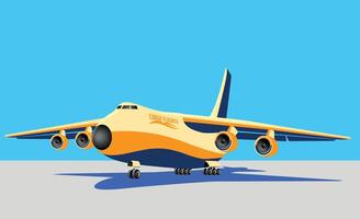 Large cargo plane vector