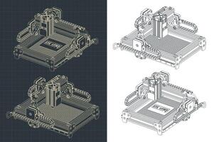 Laser cutting and engraving machine vector