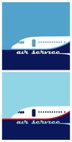 Air transportation illustrations vector