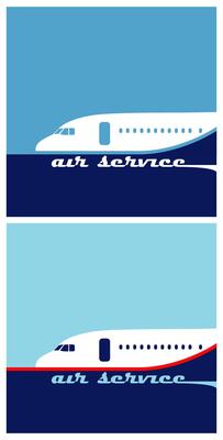 Air transportation illustrations