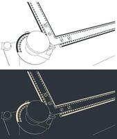 técnico dibujo tablero vector