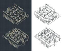 expansión módulo para arduino uno dibujos vector