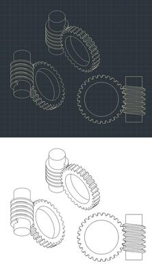 Worm Gear Drawings
