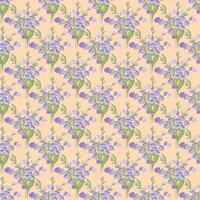 A sprig of lavender. Purple flower. Seamless pattern. illustration. vector