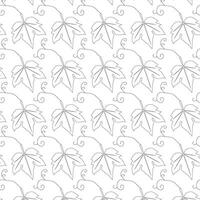 Grape leaf and vine. Doodle style. Seamless pattern. illustration. vector