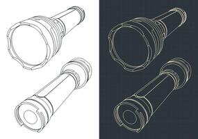 planos de Linterna vector