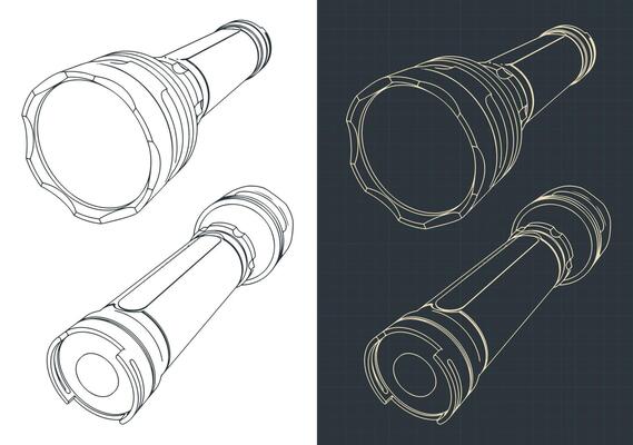 Blueprints of flashlight