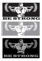 Strong people. Power lifting, weight lifting and other sports associated with heavy weights vector