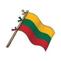 Lituania país bandera vector