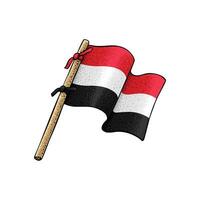 Yemeni Country Flag vector