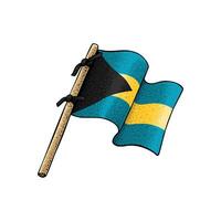 Bahamas Country Flag vector