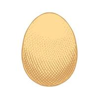 Engraving Illustration of Egg vector