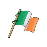 Irlanda país bandera vector