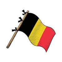 Bélgica país bandera vector