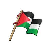 Palestina país bandera vector