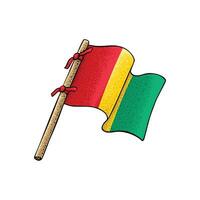 guineano país bandera vector